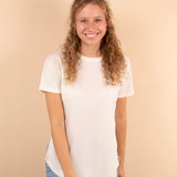 Ada Waffle Knit Top in Ivory