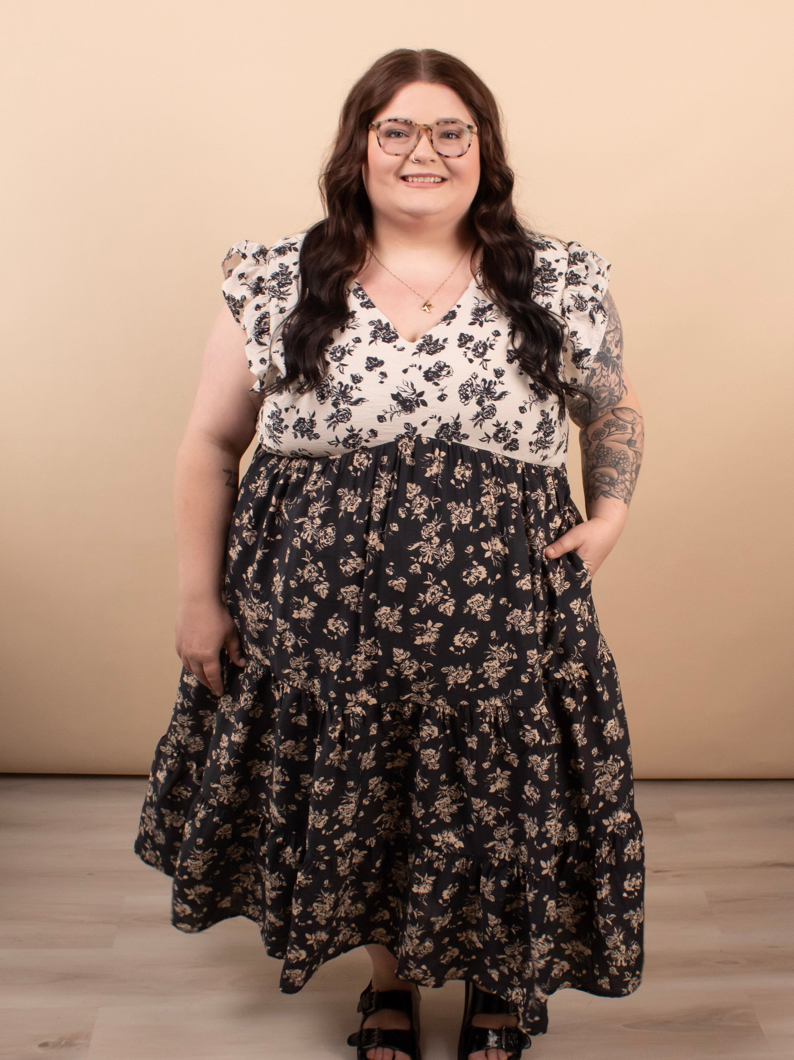 Adeline Floral Tiered Maxi Dress - K & Company