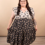 Adeline floral tiered maxi dress women's boutique dress sizes S-3XL