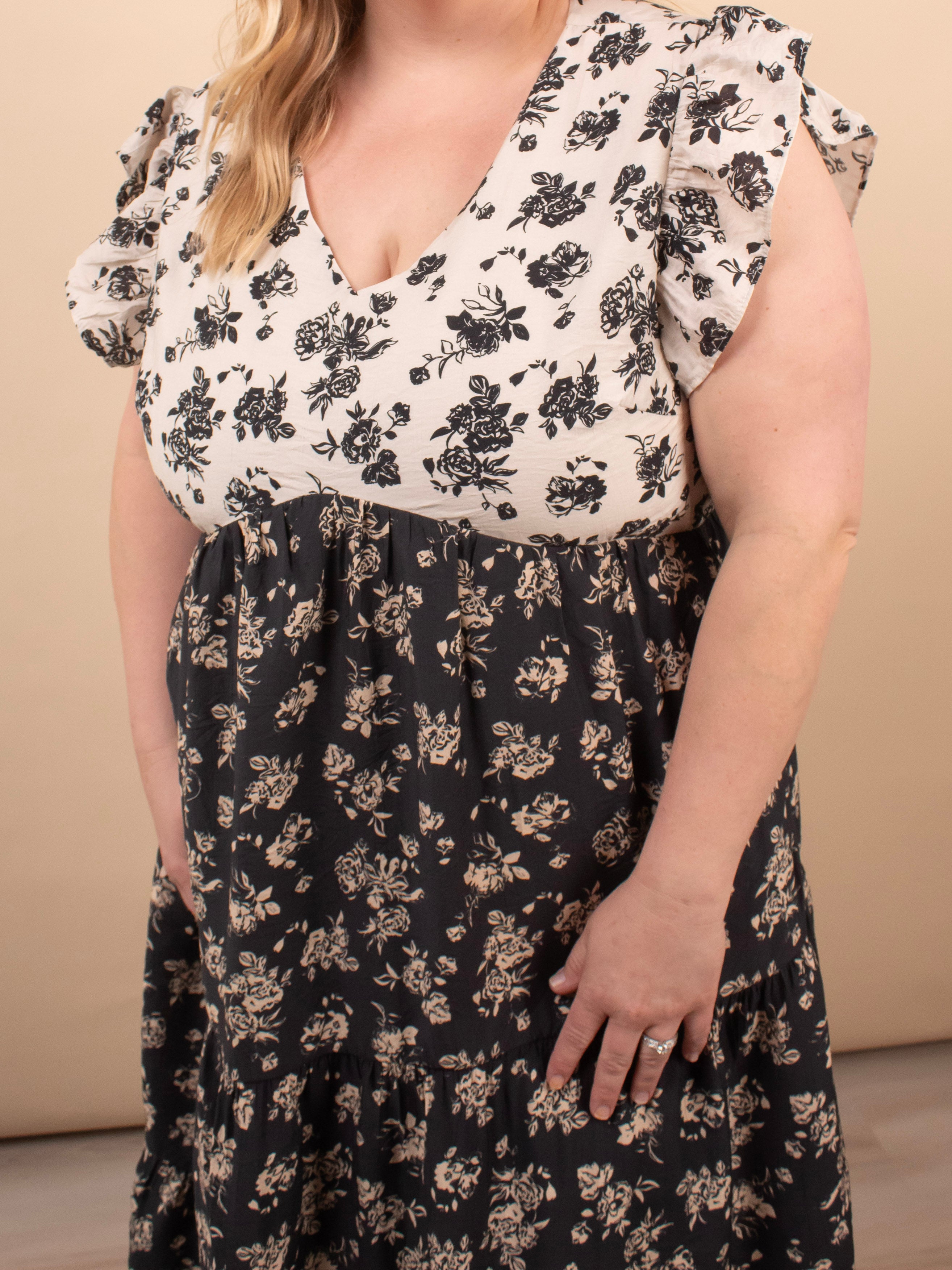 Adeline Floral Tiered Maxi Dress