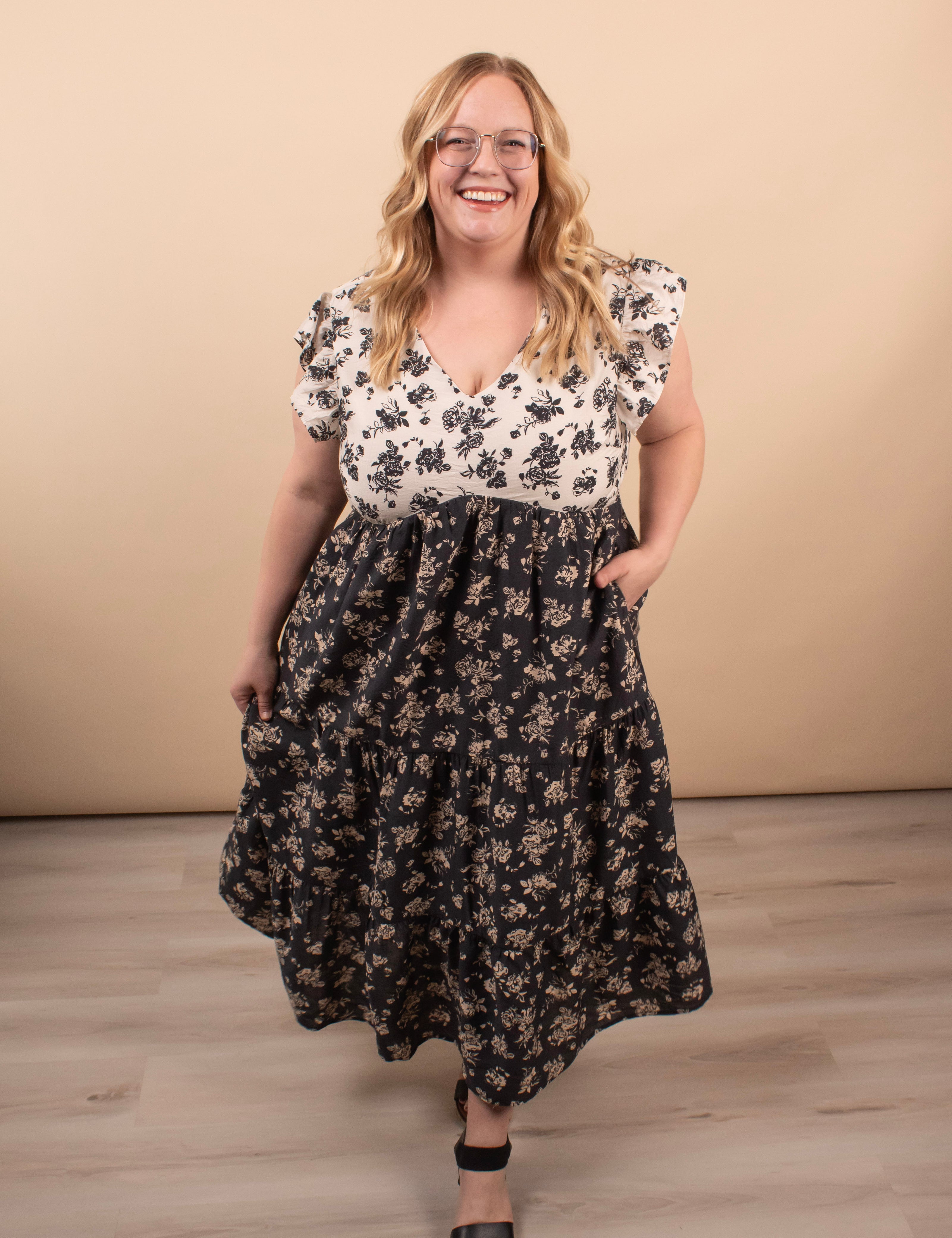 Adeline Floral Tiered Maxi Dress - K & Company