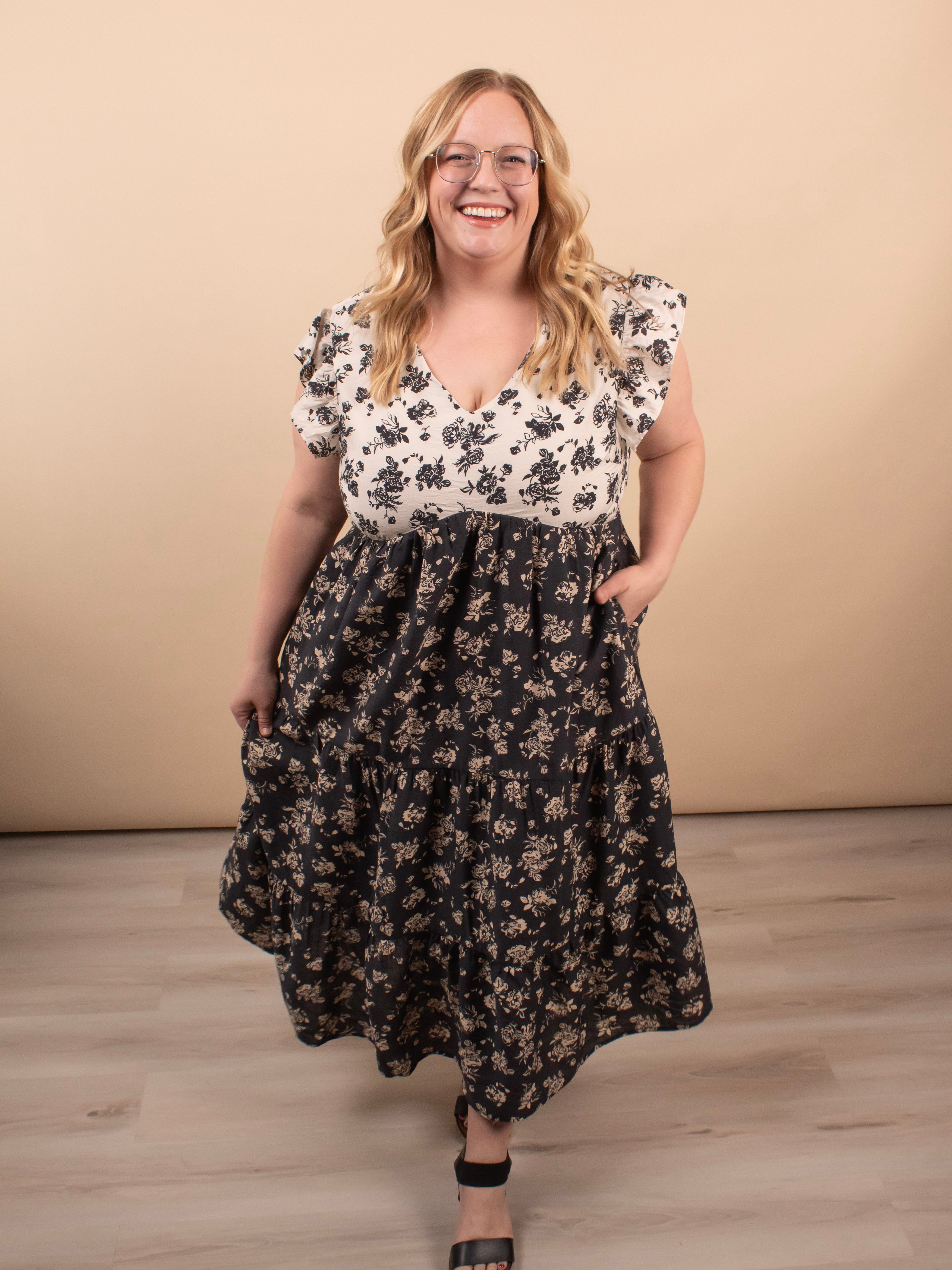 Adeline Floral Tiered Maxi Dress - K & Company