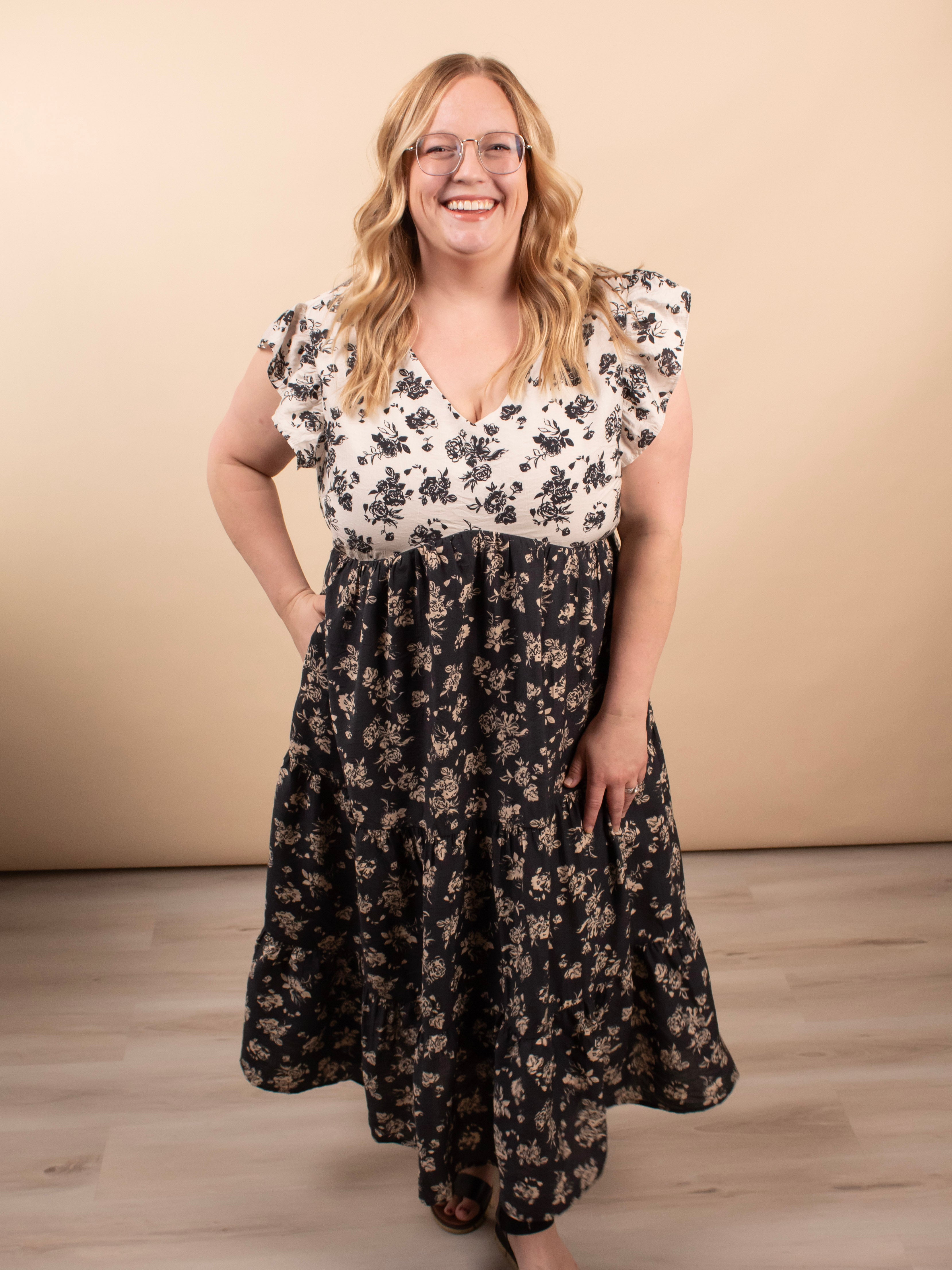 Adeline Floral Tiered Maxi Dress - K & Company