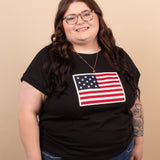 All-American Flag Tee – Black - K & Company