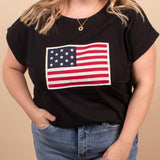 All-American Flag Tee – Black - K & Company