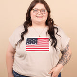 All-American Flag Tee – Sand - K & Company