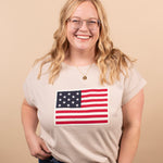 All-American Flag Tee – Sand - K & Company