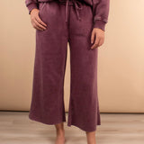 All Day Comfort Cropped Sweatpants in Blackberry