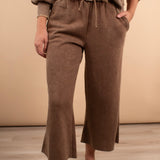 All Day Comfort Cropped Sweatpants in Mocha