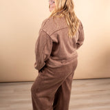 All Day Comfort Full-Length Sweatpants in Coffee