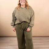 All Day Comfort Full-Length Sweatpants in Evergreen