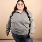 All Day Comfort Half Zip Pullover in Washed Sage