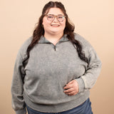 All Day Comfort Half Zip Pullover in Washed Sage