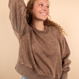 All Day Comfort Oversized Pullover in Mocha