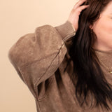 All Day Comfort Oversized Pullover in Mocha