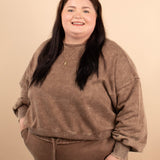 All Day Comfort Oversized Pullover in Mocha
