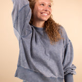 All Day Comfort Oversized Pullover in Sky Blue