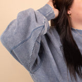 All Day Comfort Oversized Pullover in Sky Blue