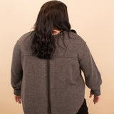 Always in Motion Top in Charcoal