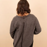 Always in Motion Top in Charcoal