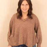 Always in Motion Top in Mocha