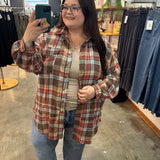 Better Together Oversized Flannel Button Up