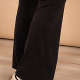 Black High-Waisted Flare Yoga Pants