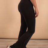 Black High-Waisted Flare Yoga Pants