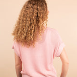 Blush Hour Short Sleeve Sweater