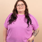 Breezy Textured Tee - Blush Orchid - K & Company