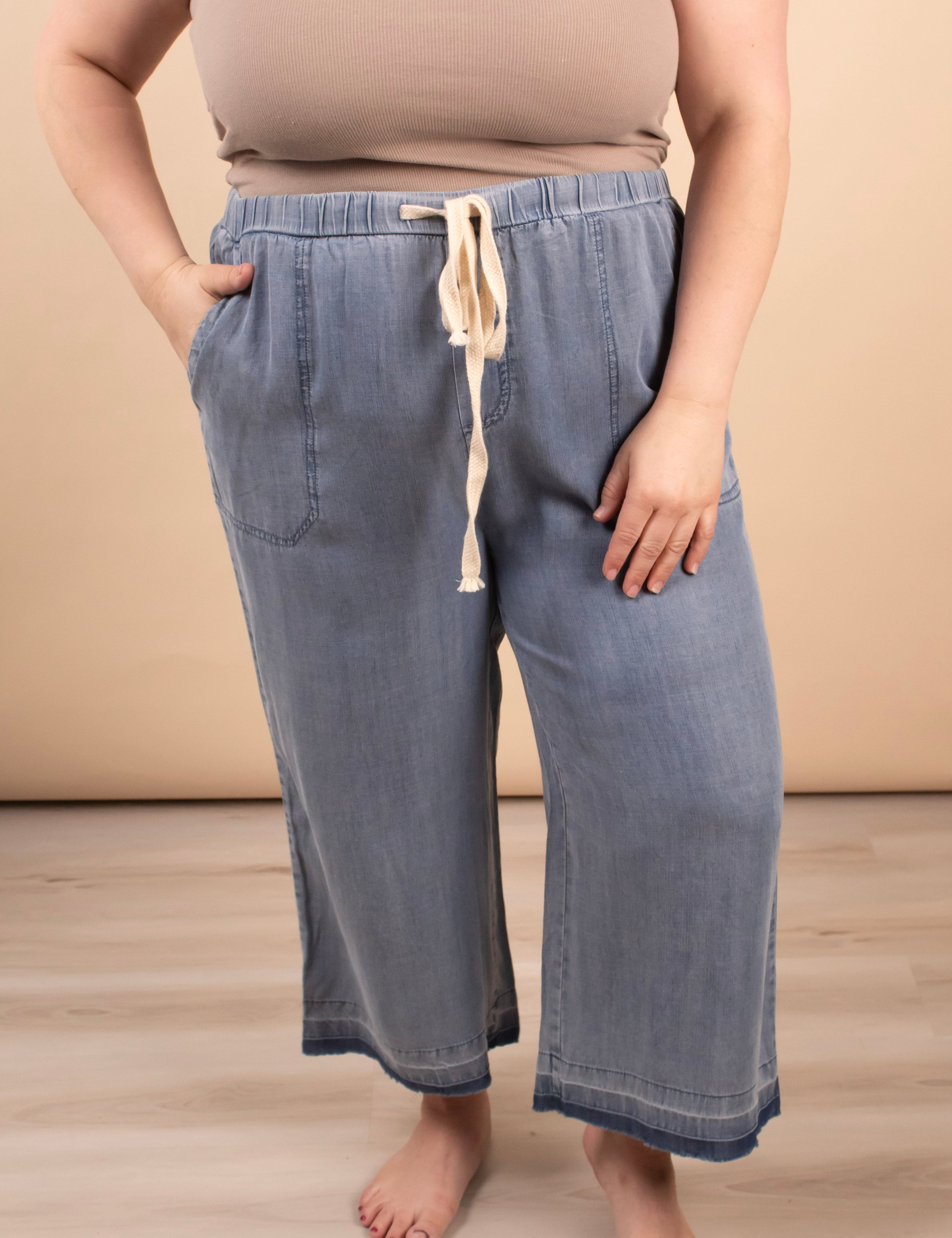 Camden Wide Leg Crop Pants - K & Company