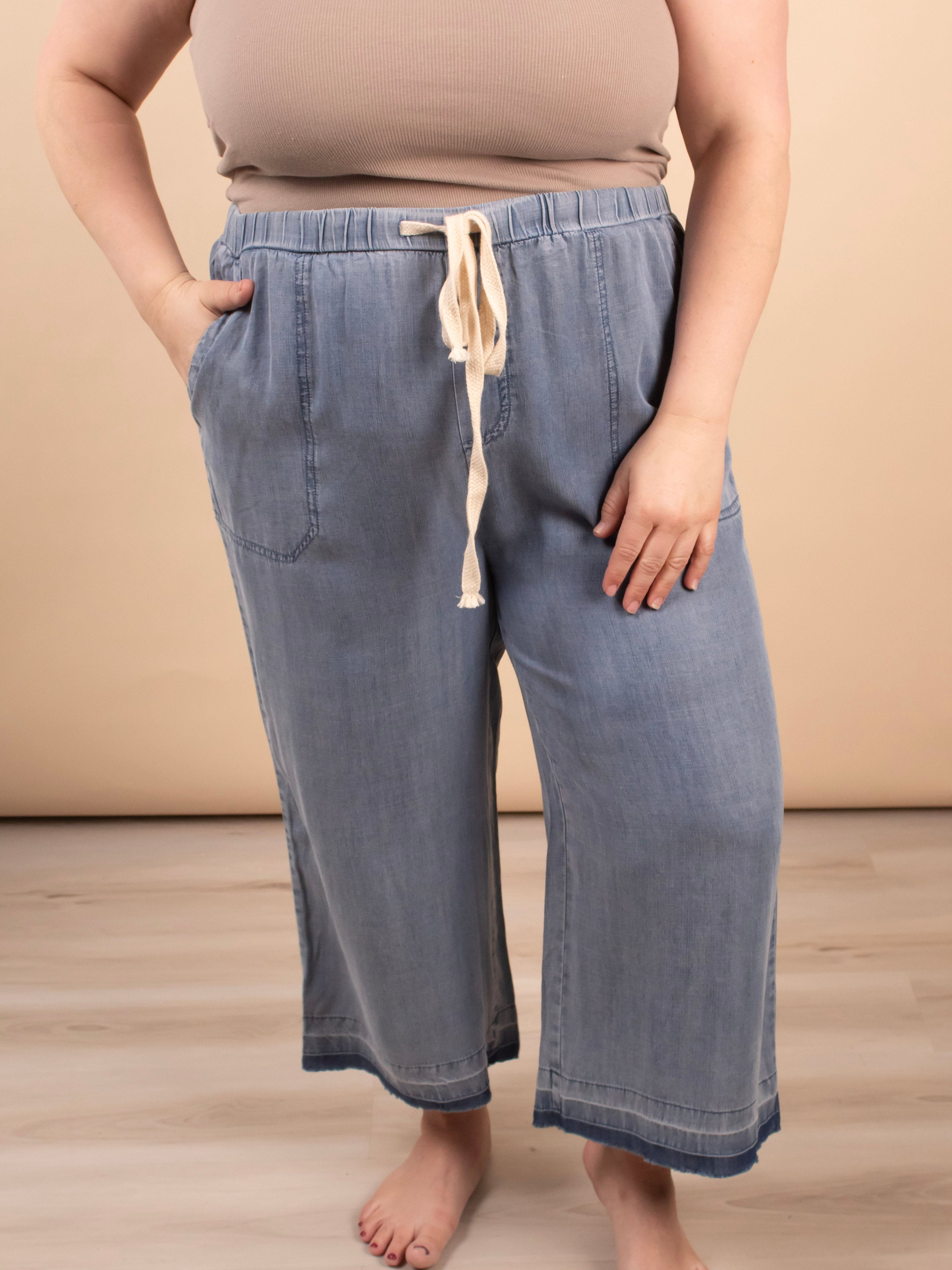 Camden Wide Leg Crop Pants - K & Company