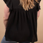 Camille Flutter Sleeve Top - K & Company