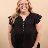 Camille Flutter Sleeve Top - K & Company