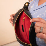Catherine Adjustable Crossbody Belt Fanny Handbag - Black