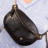Catherine Adjustable Crossbody Belt Fanny Handbag - Black