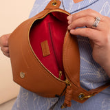 Catherine Adjustable Crossbody Belt Fanny Handbag - Camel