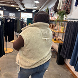 Changing Leaves Oversized Vest - Sand Beige