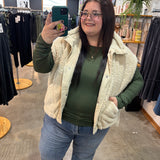 Changing Leaves Oversized Vest - Sand Beige