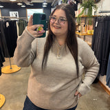 Changing Seasons Henley Sweater - Oatmeal