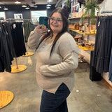 Changing Seasons Henley Sweater - Oatmeal