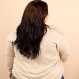 Cider Season Ribbed Top in Oatmeal