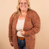 Cinnamon & Spice Speckled Cardigan