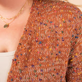 Cinnamon & Spice Speckled Cardigan