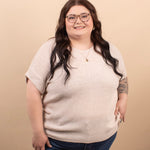 Cloudlight Knit Top in Beige - K & Company