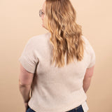 Cloudlight Knit Top in Beige - K & Company