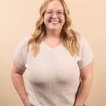 Cloudlight beige lightweight knit top women's boutique clothing sizes S-3XL