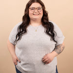 Cloudlight Knit Top in Grey - K & Company