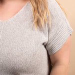 Cloudlight Knit Top in Grey - K & Company