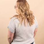 Cloudlight Knit Top in Grey - K & Company